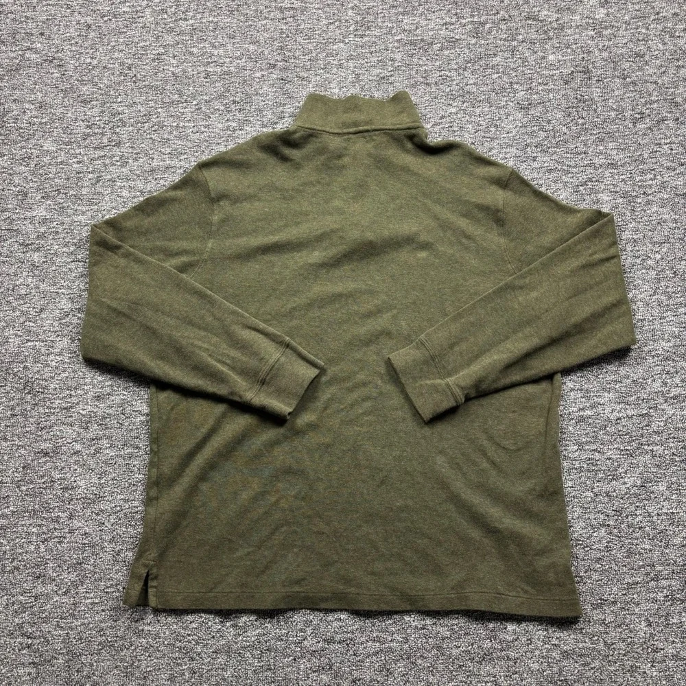 2000s Polo Ralph Lauren Estate Rib Quarter Zip Pullover Olive Green Size 2XL